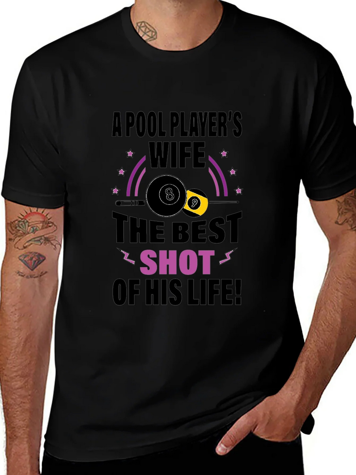Pool Players Wife T-Shirt - Best Shot Design product image 1
