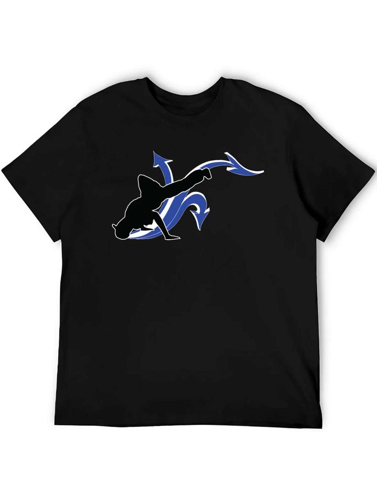 Cool Black T-Shirt with Dancer Graphic product image 5