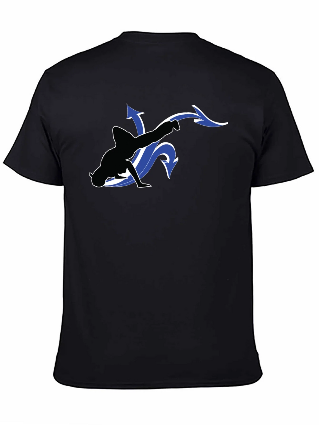 Cool Black T-Shirt with Dancer Graphic product image 4