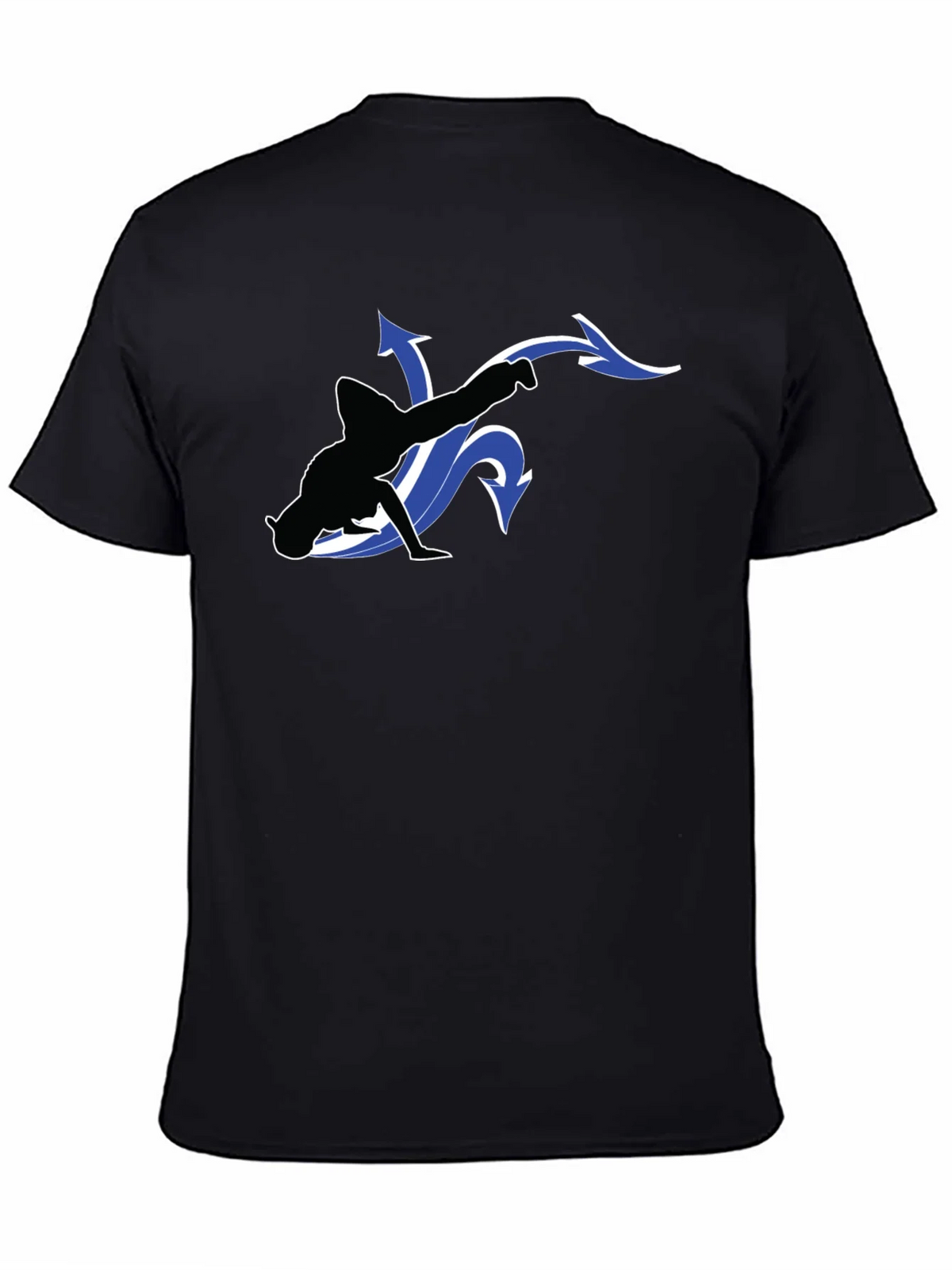 Cool Black T-Shirt with Dancer Graphic product image 4
