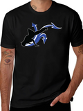 Cool Black T-Shirt with Dancer Graphic product image 1