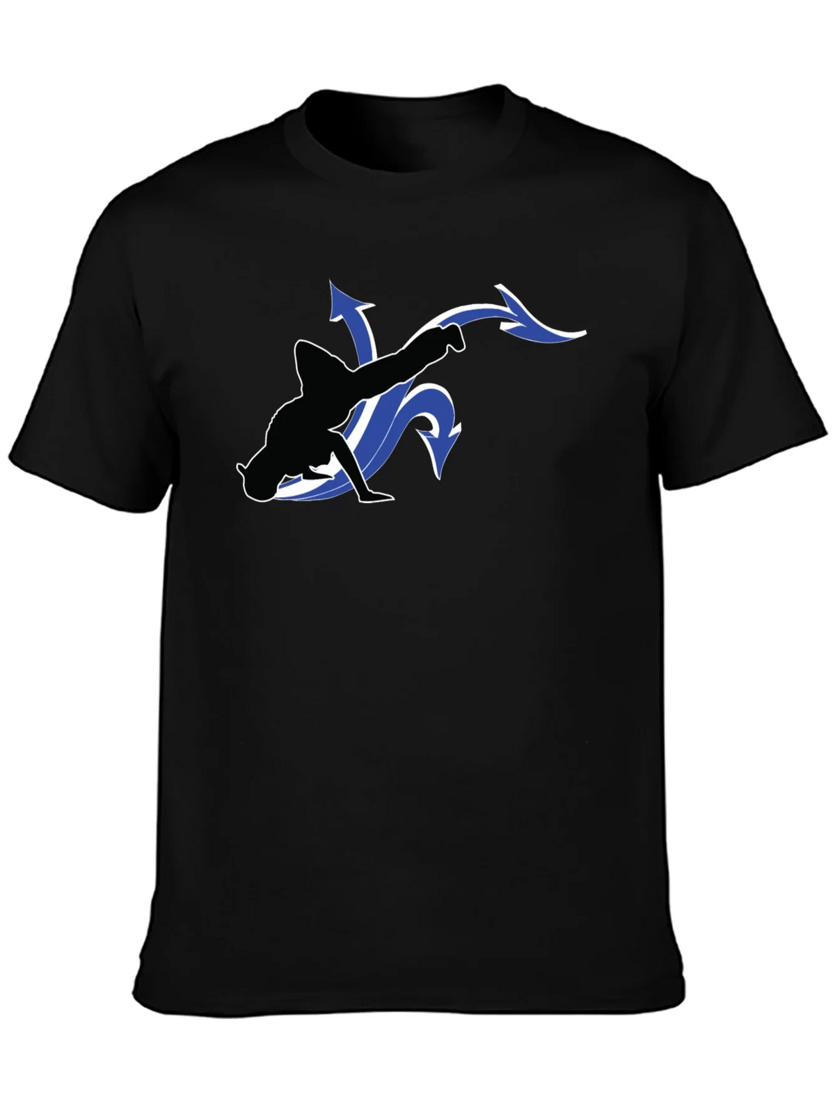 Cool Black T-Shirt with Dancer Graphic product image 3