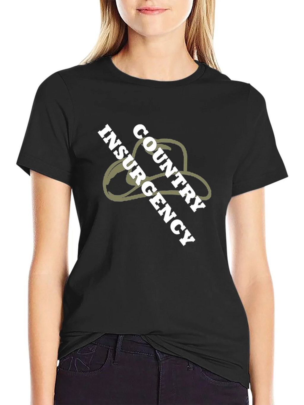 Country Insurgency Graphic Tee - Black