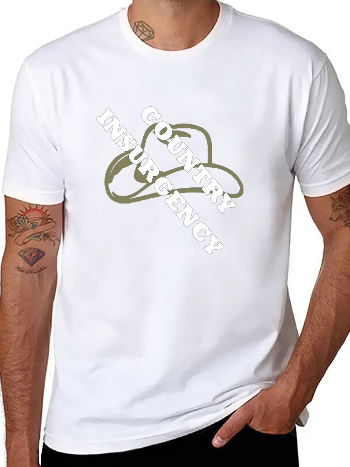 Country Insurgency Graphic Tee - Black