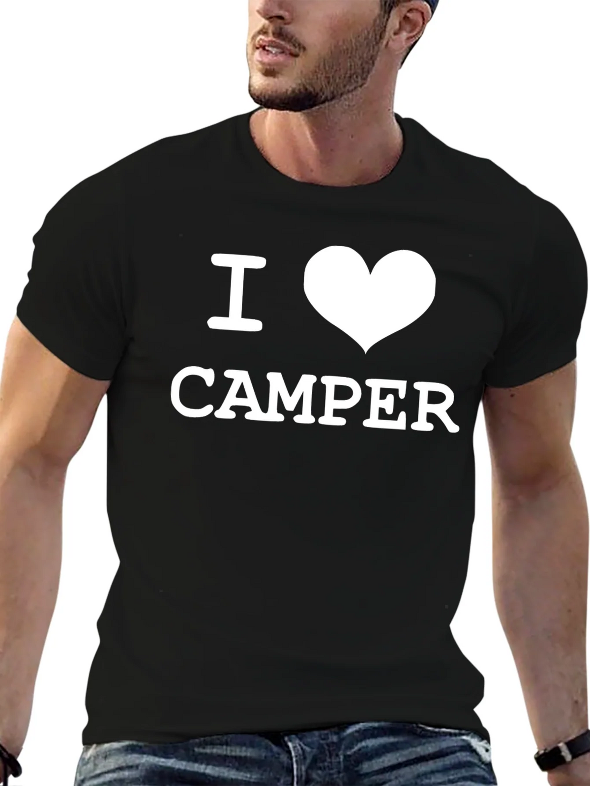 I Love Camper Black T-Shirt product image 6