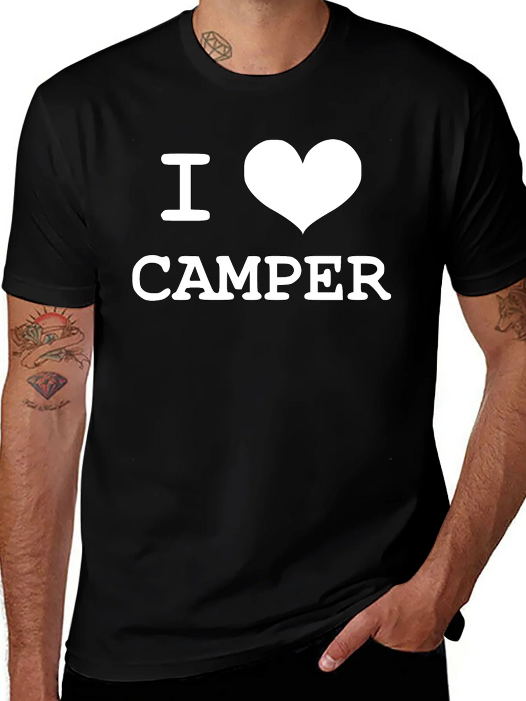 I Love Camper Black T-Shirt product image 1