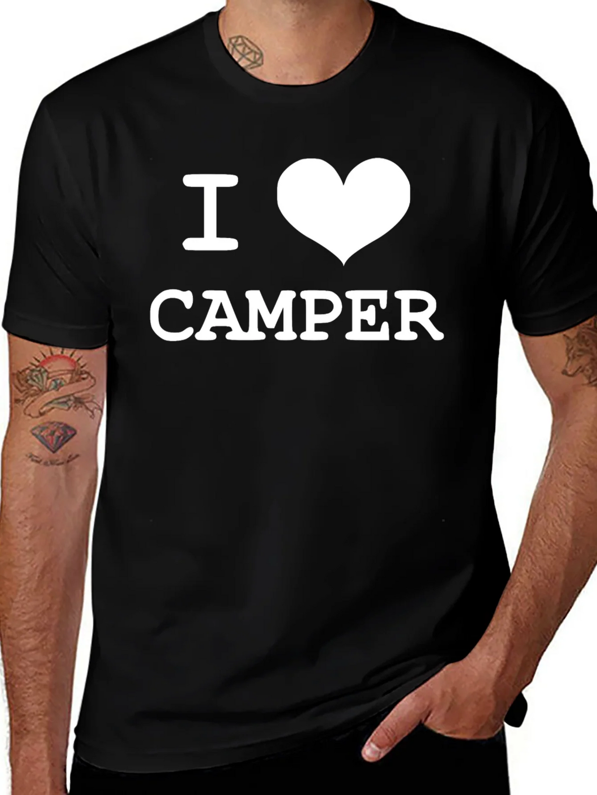 I Love Camper Black T-Shirt product image 1
