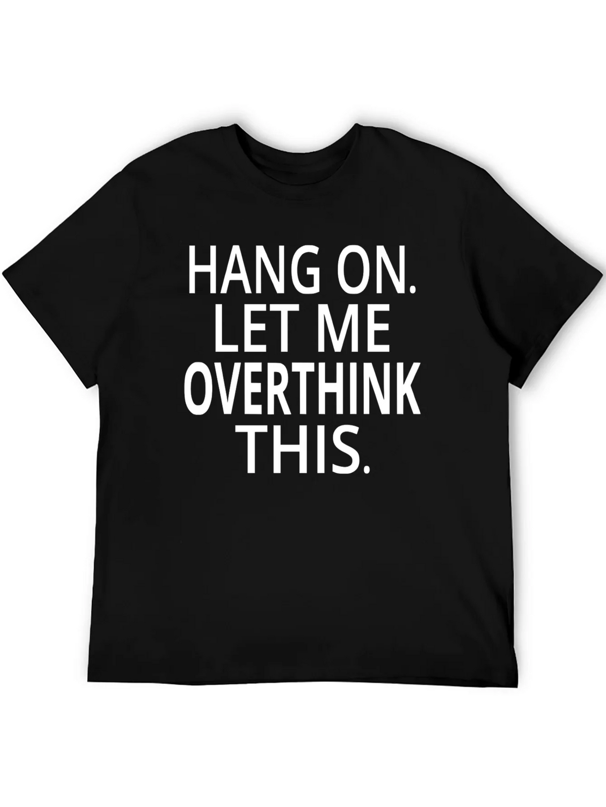 Overthink Black Crew Neck Graphic Tee product image 5
