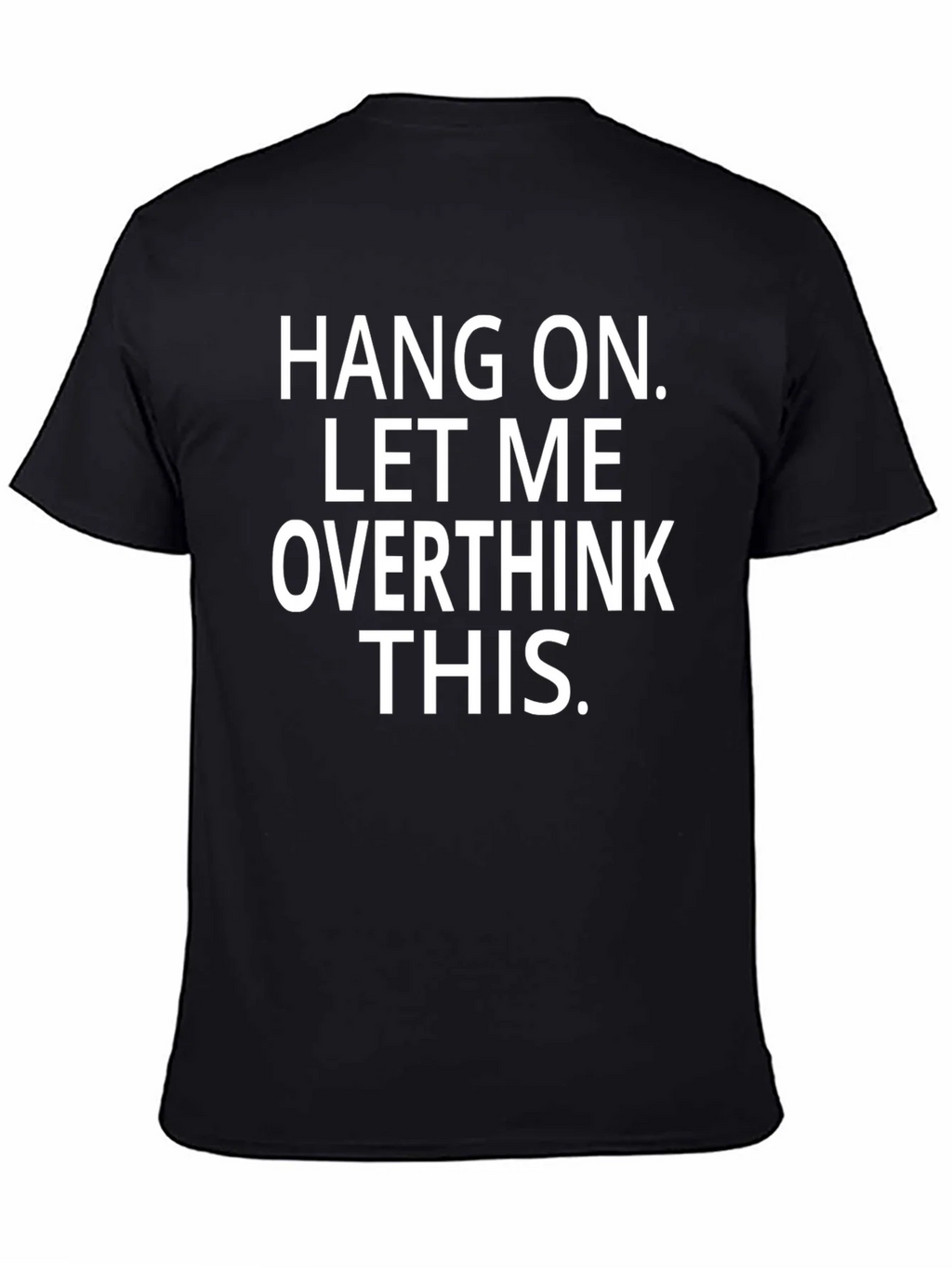 Overthink Black Crew Neck Graphic Tee product image 4