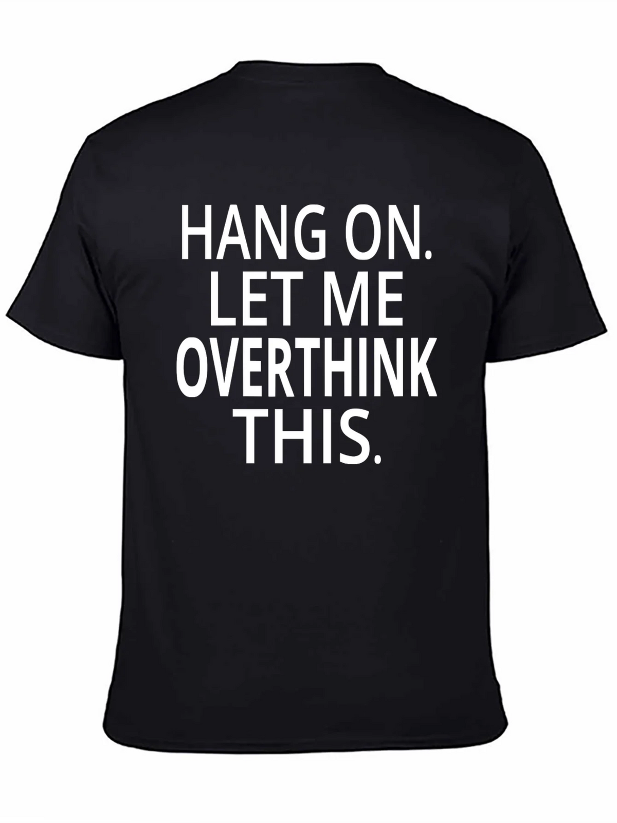 Overthink Black Crew Neck Graphic Tee product image 4