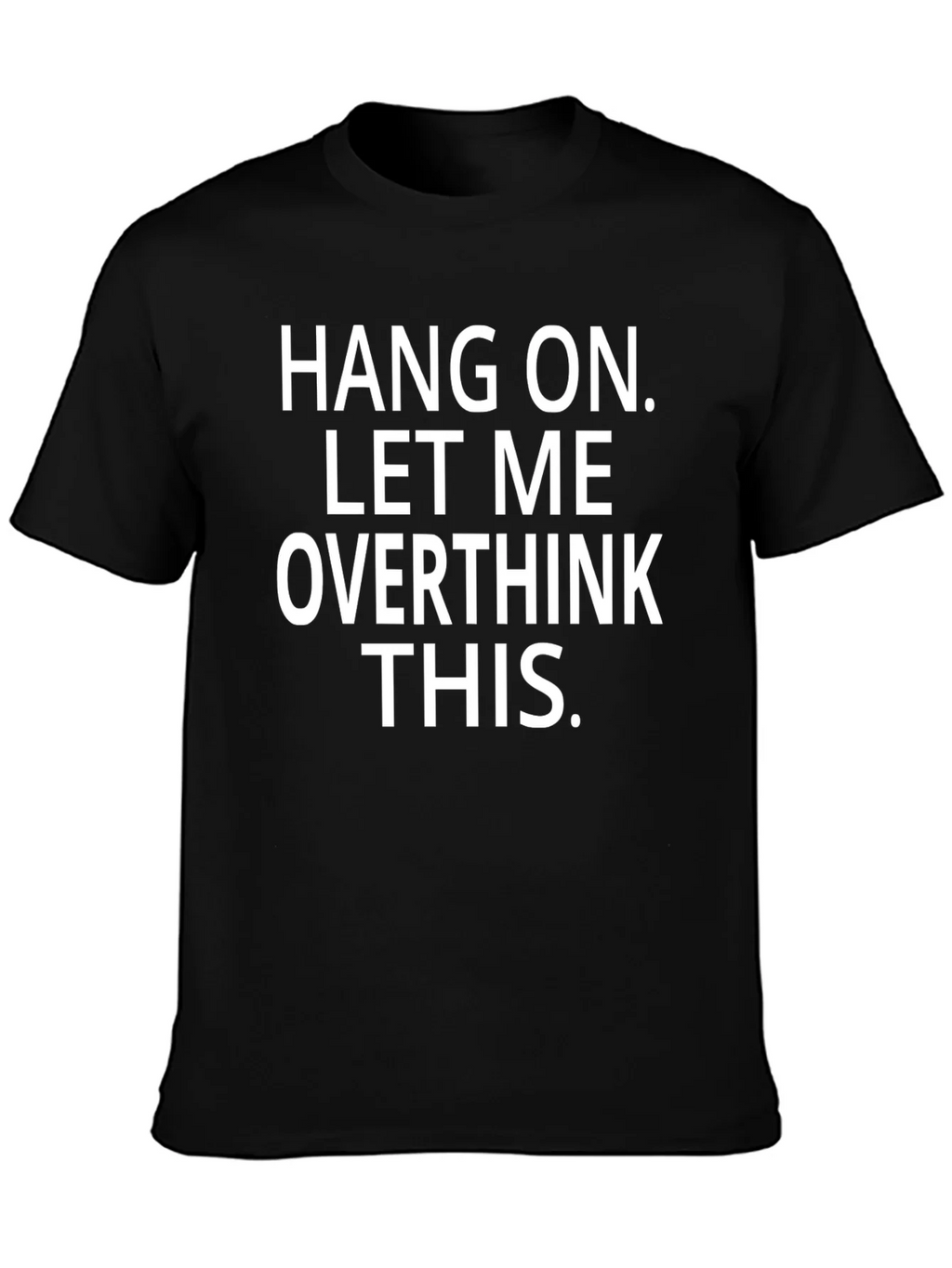 Overthink Black Crew Neck Graphic Tee product image 3
