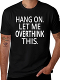 Overthink Black Crew Neck Graphic Tee product image 1