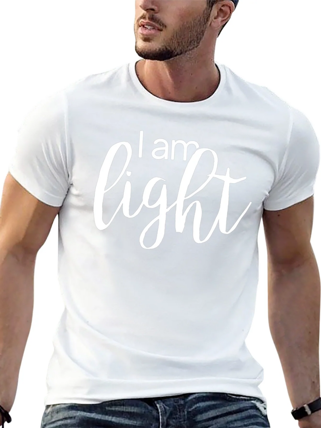 I am Light Black Graphic T-Shirt product image 12