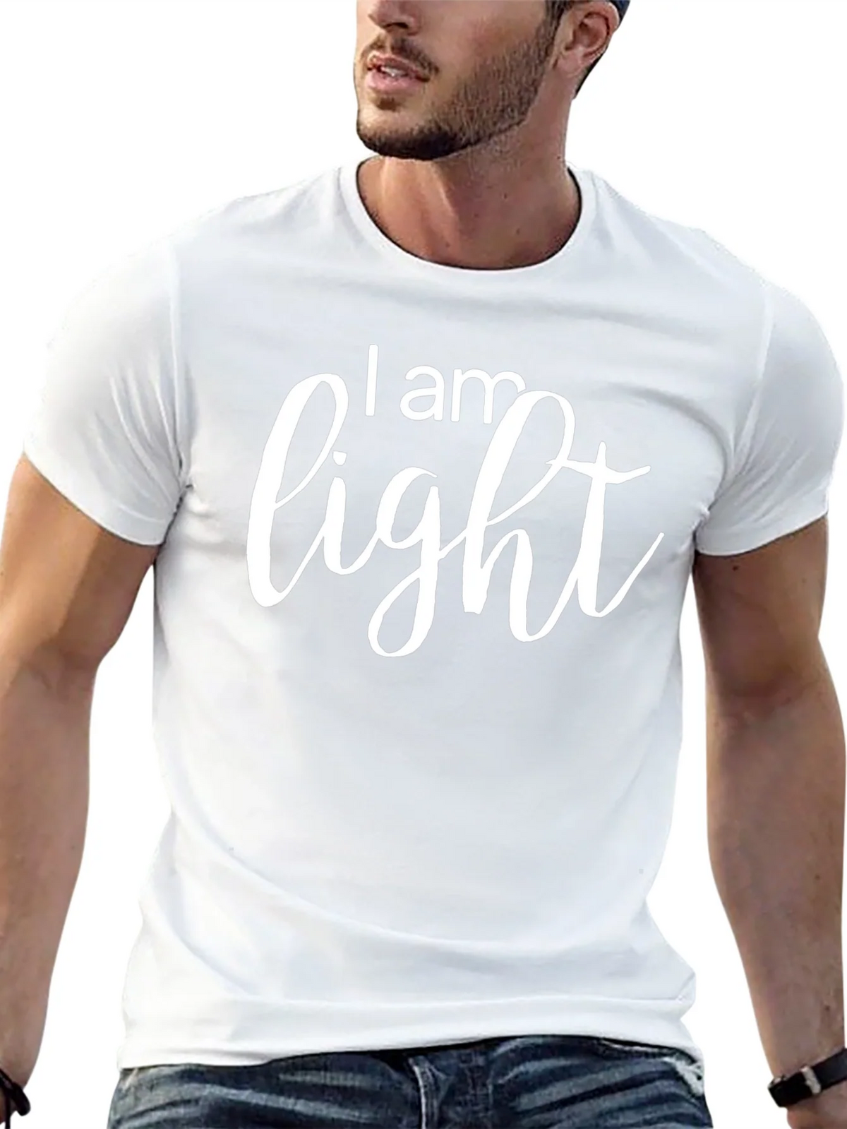 I am Light Black Graphic T-Shirt product image 12
