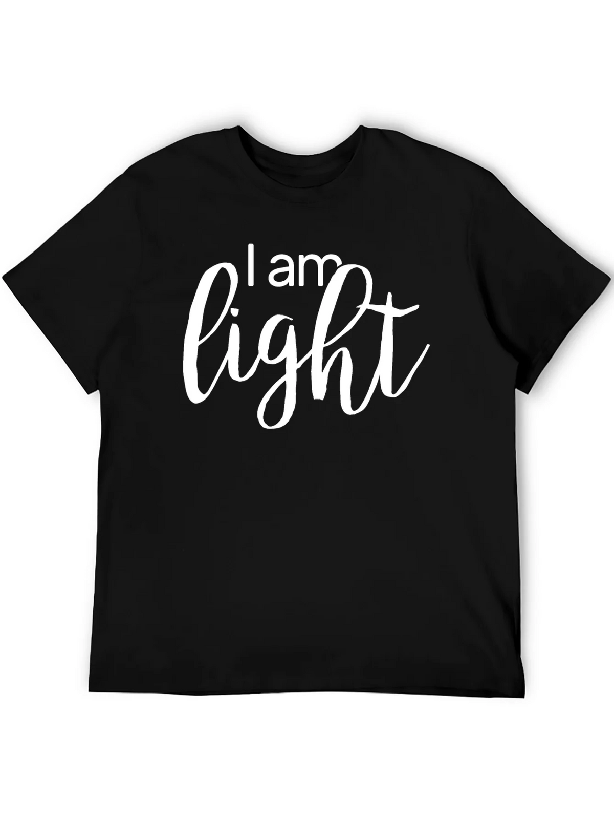 I am Light Black Graphic T-Shirt product image 5