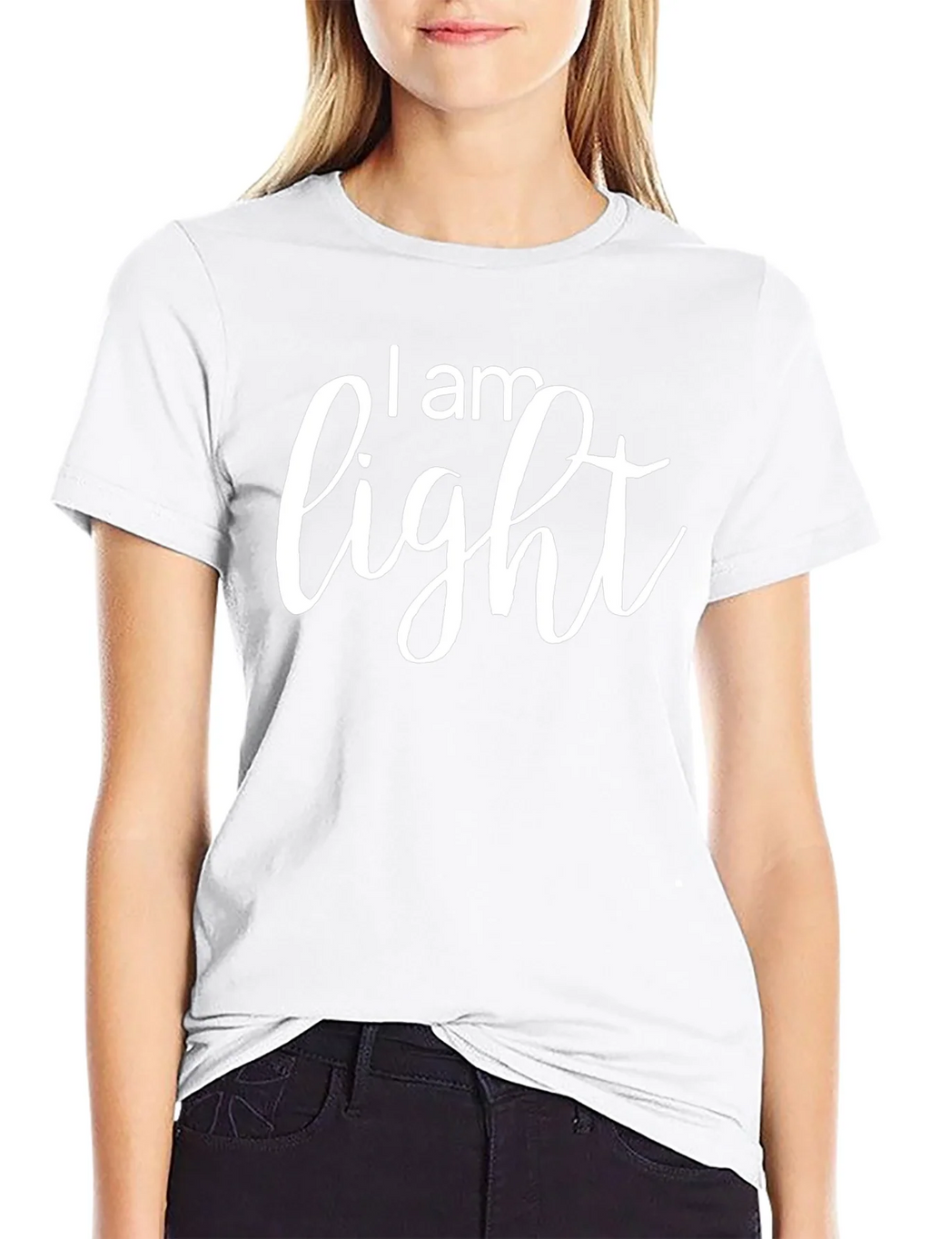 I am Light Black Graphic T-Shirt product image 8