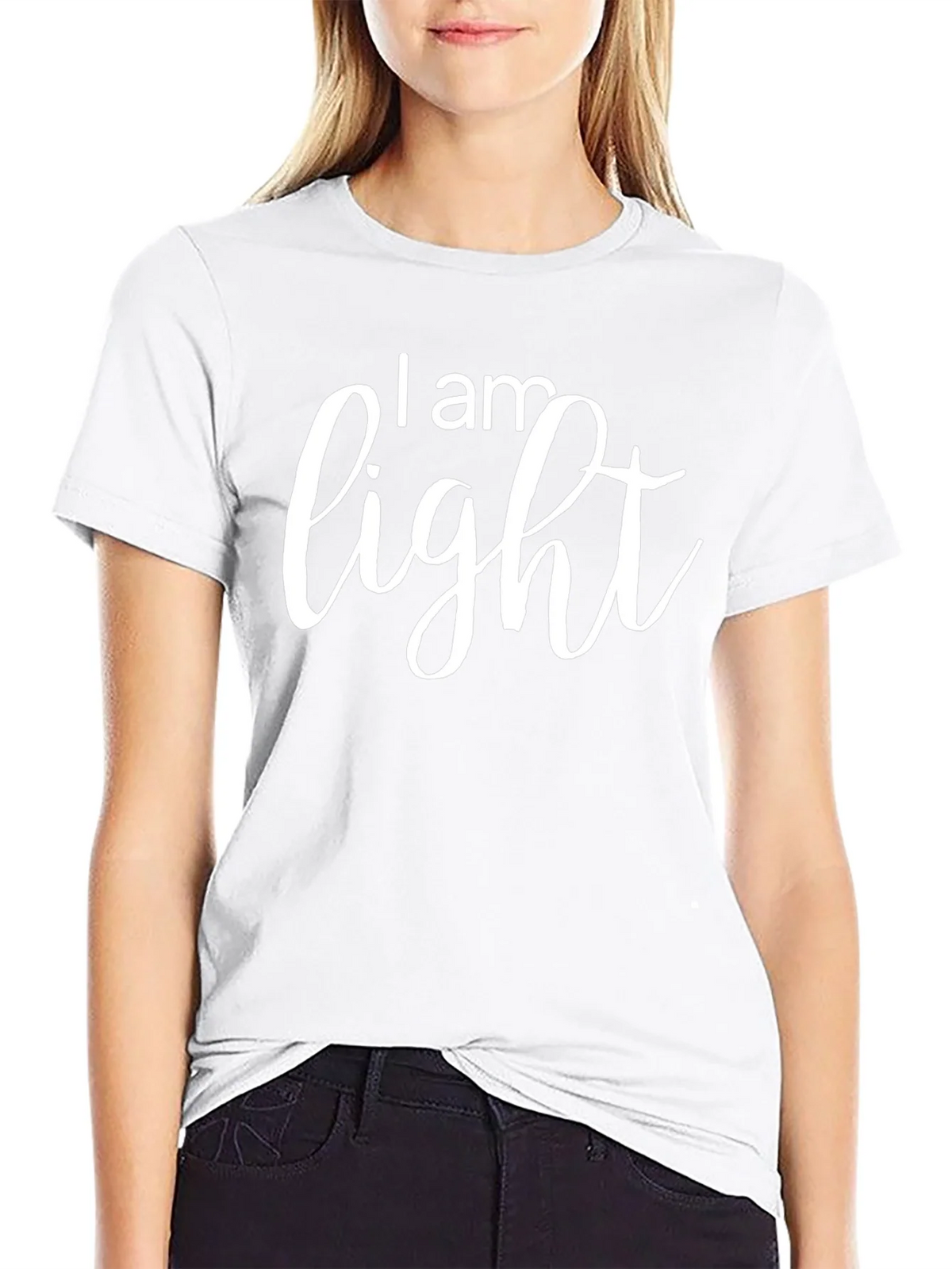 I am Light Black Graphic T-Shirt product image 8