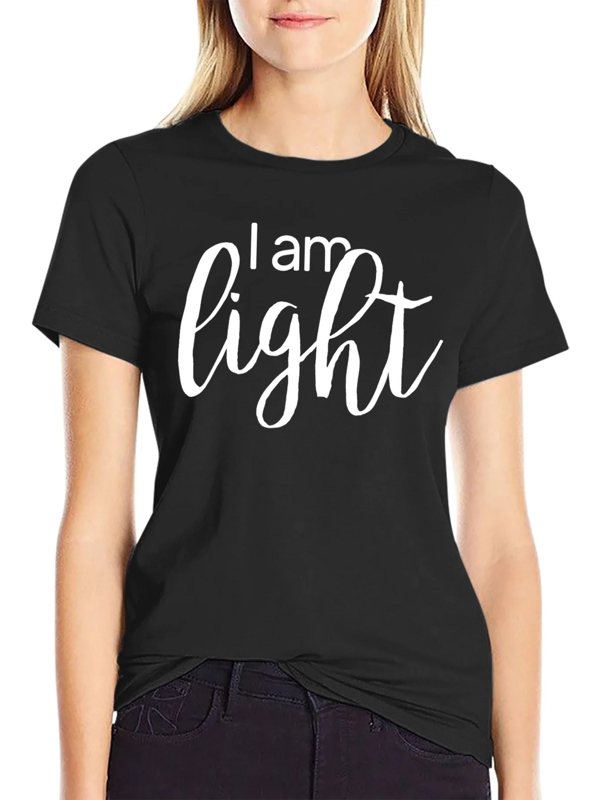 I am Light Black Graphic T-Shirt product image 2