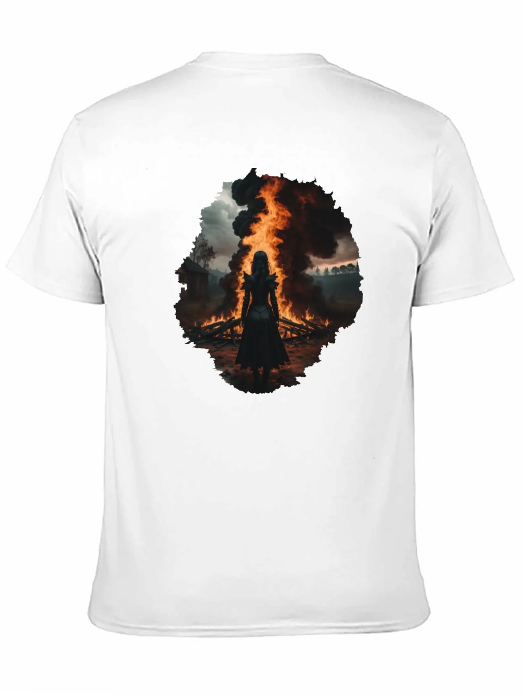 Mystic Fire Black T-Shirt - Dark Fantasy Tee product image 10