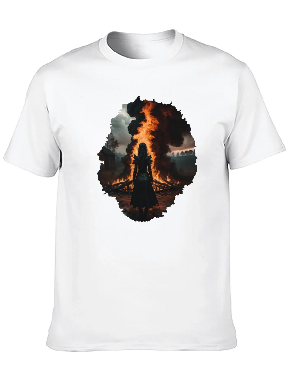 Mystic Fire Black T-Shirt - Dark Fantasy Tee product image 9
