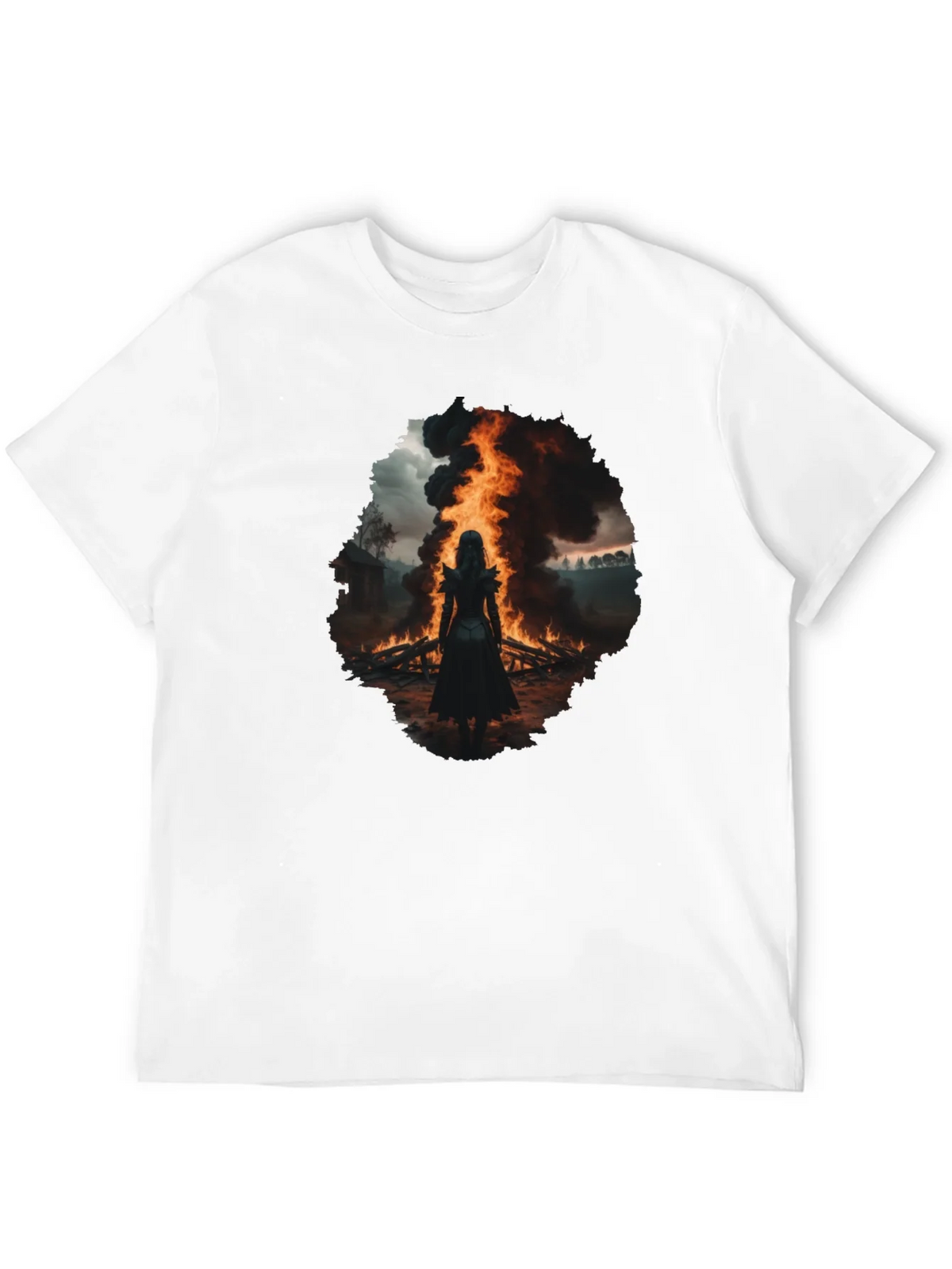 Mystic Fire Black T-Shirt - Dark Fantasy Tee product image 11