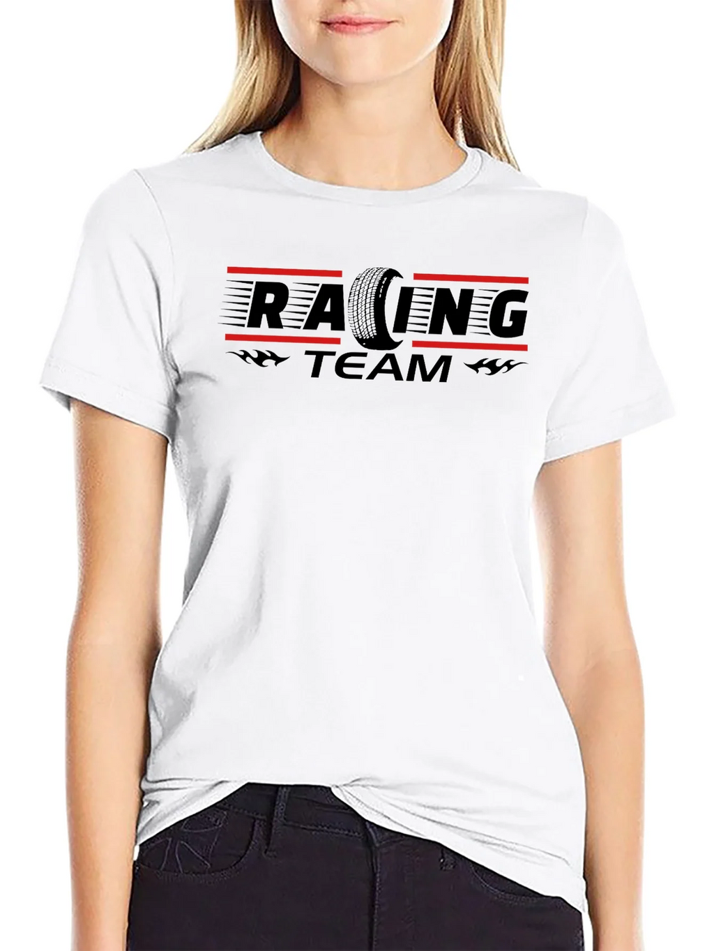 Racing Team Black Graphic T-Shirt product image 8