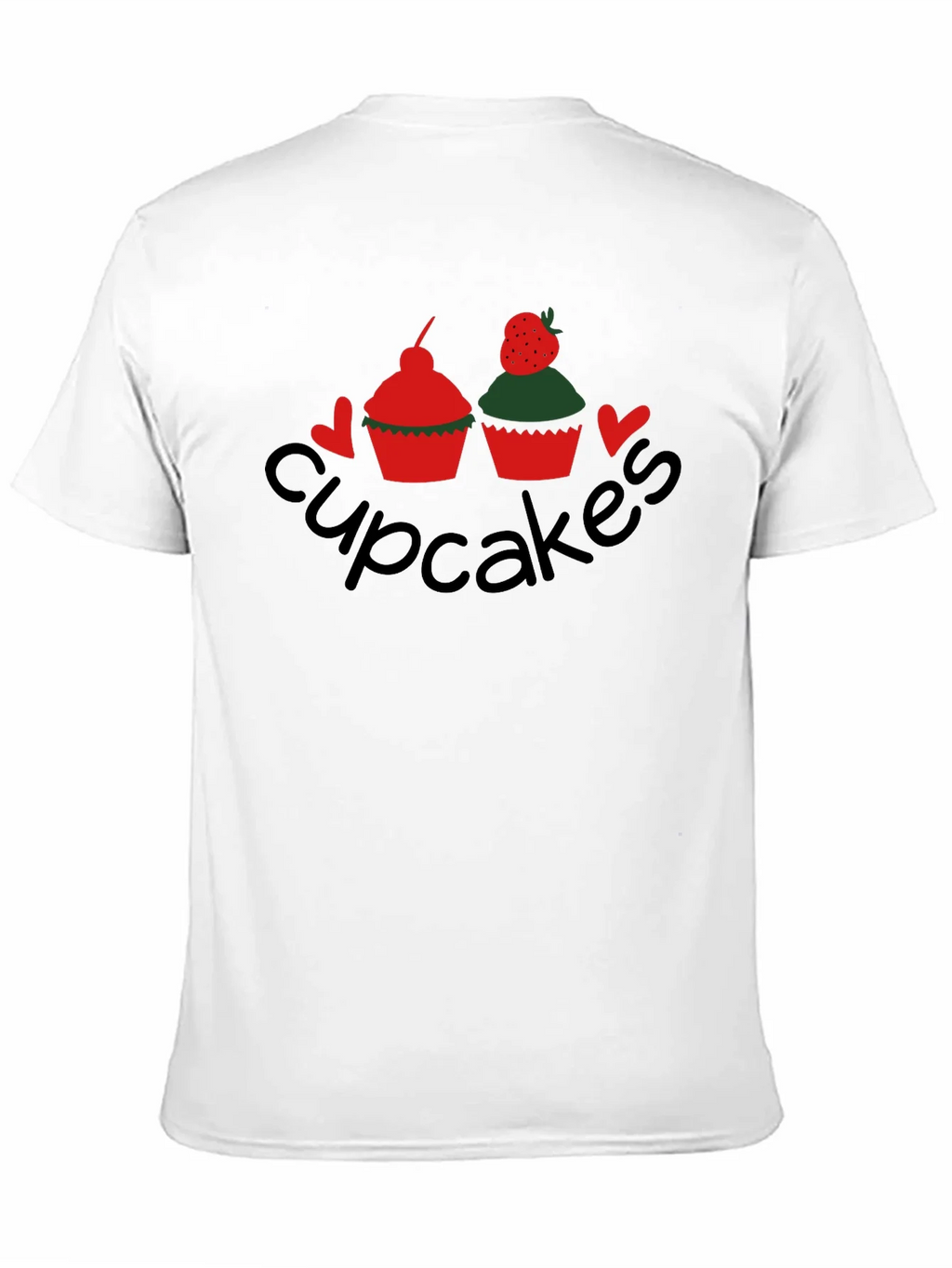Cupcakes Graphic Tee - Black Crew Neck T-Shirt product image 10