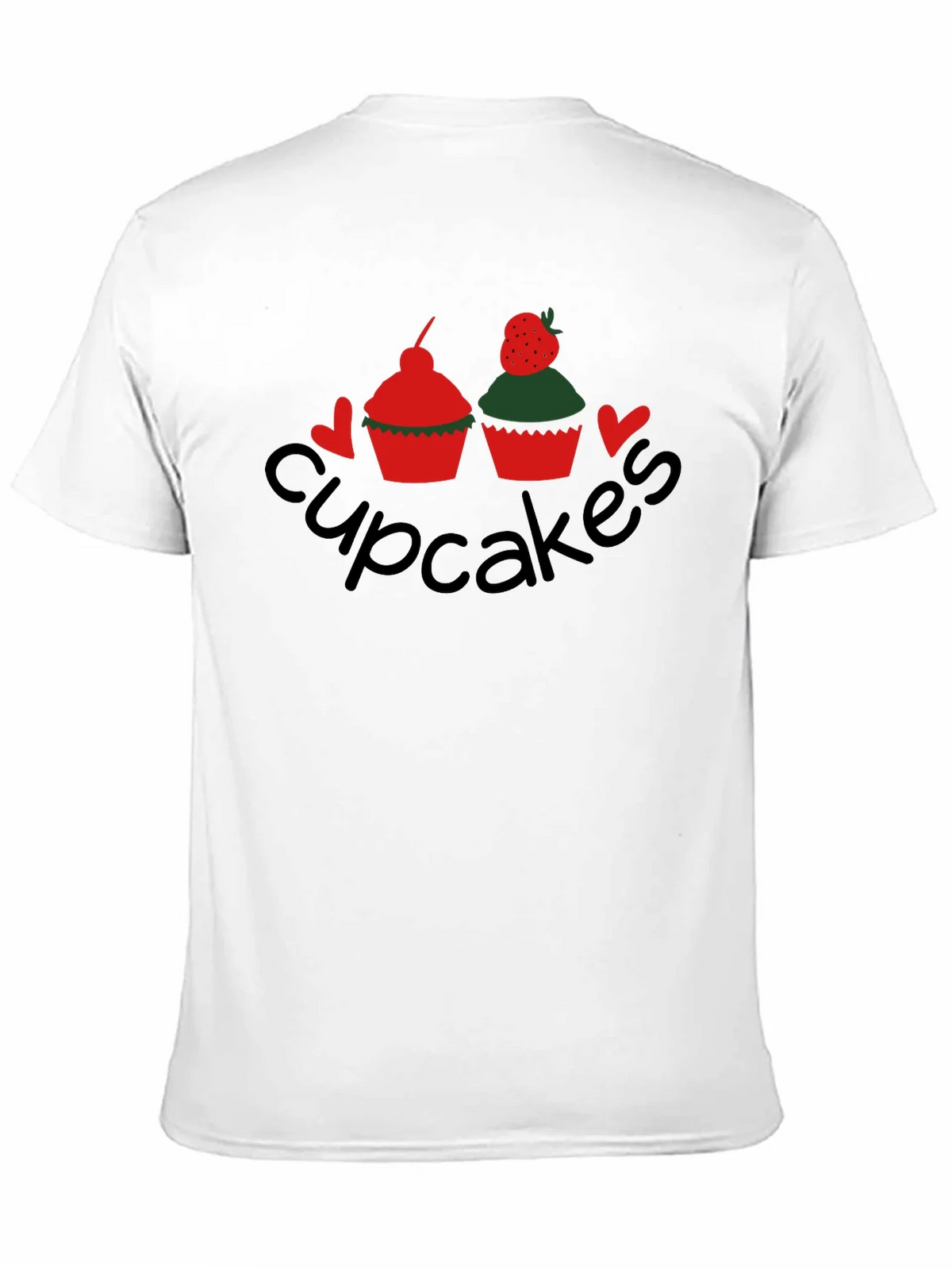 Cupcakes Graphic Tee - Black Crew Neck T-Shirt product image 10