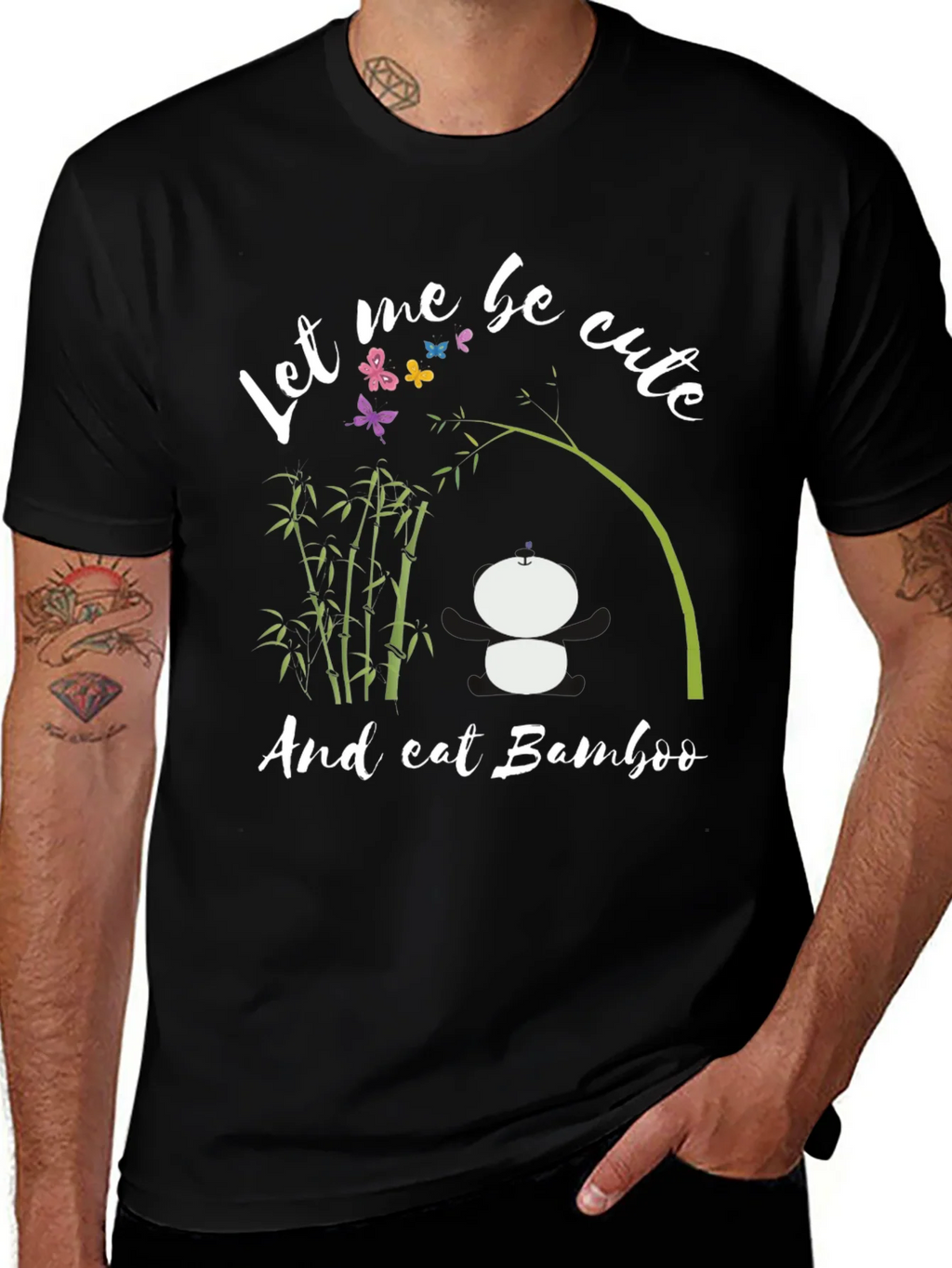 Cute Panda Bamboo T-Shirt product image 1