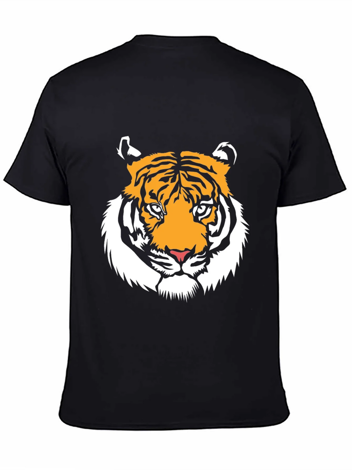 Bold Tiger Graphic Tee - Black Cotton Blend product image 1