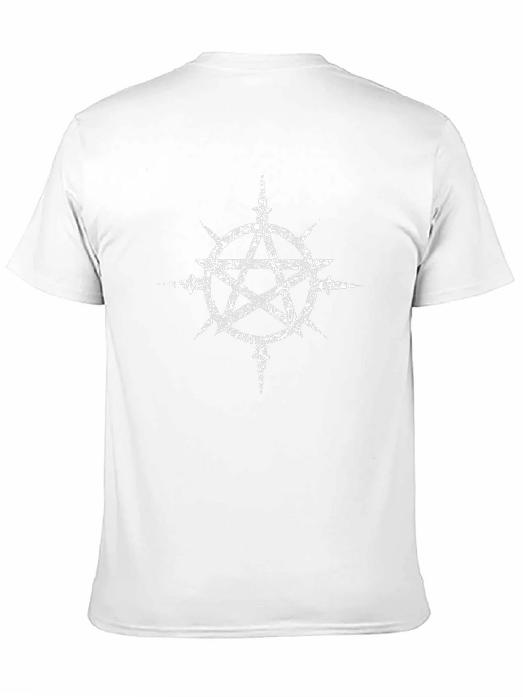 Distressed Pentagram Graphic Black T-Shirt product image 10