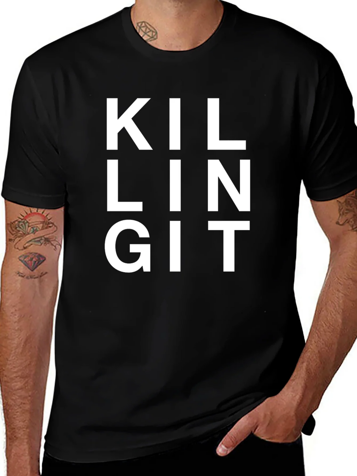 Killing It Black T-Shirt - Statement Tee product image 1