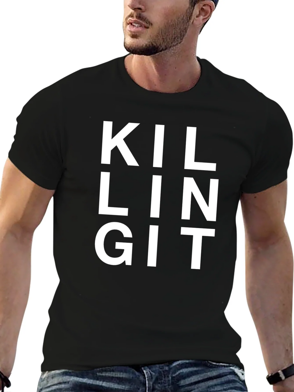Killing It Black T-Shirt - Statement Tee product image 6