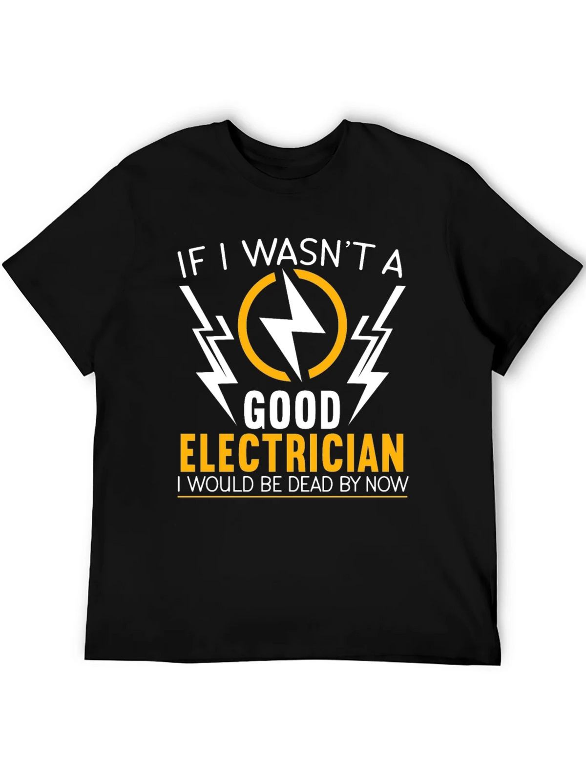 Electrician Humor Graphic T-Shirt - Black product image 5