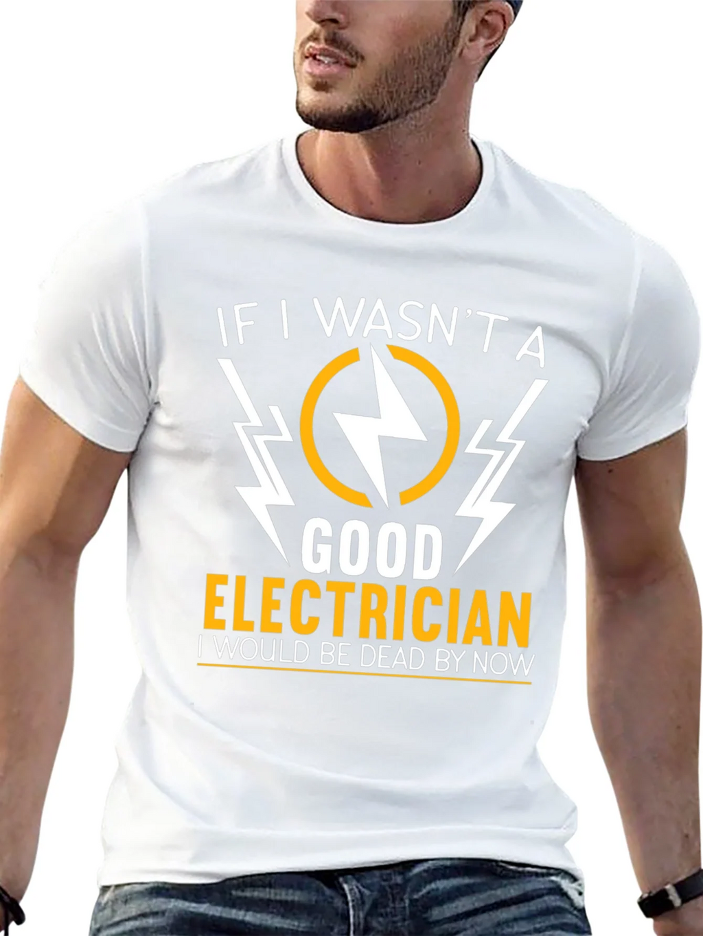 Electrician Humor Graphic T-Shirt - Black product image 12