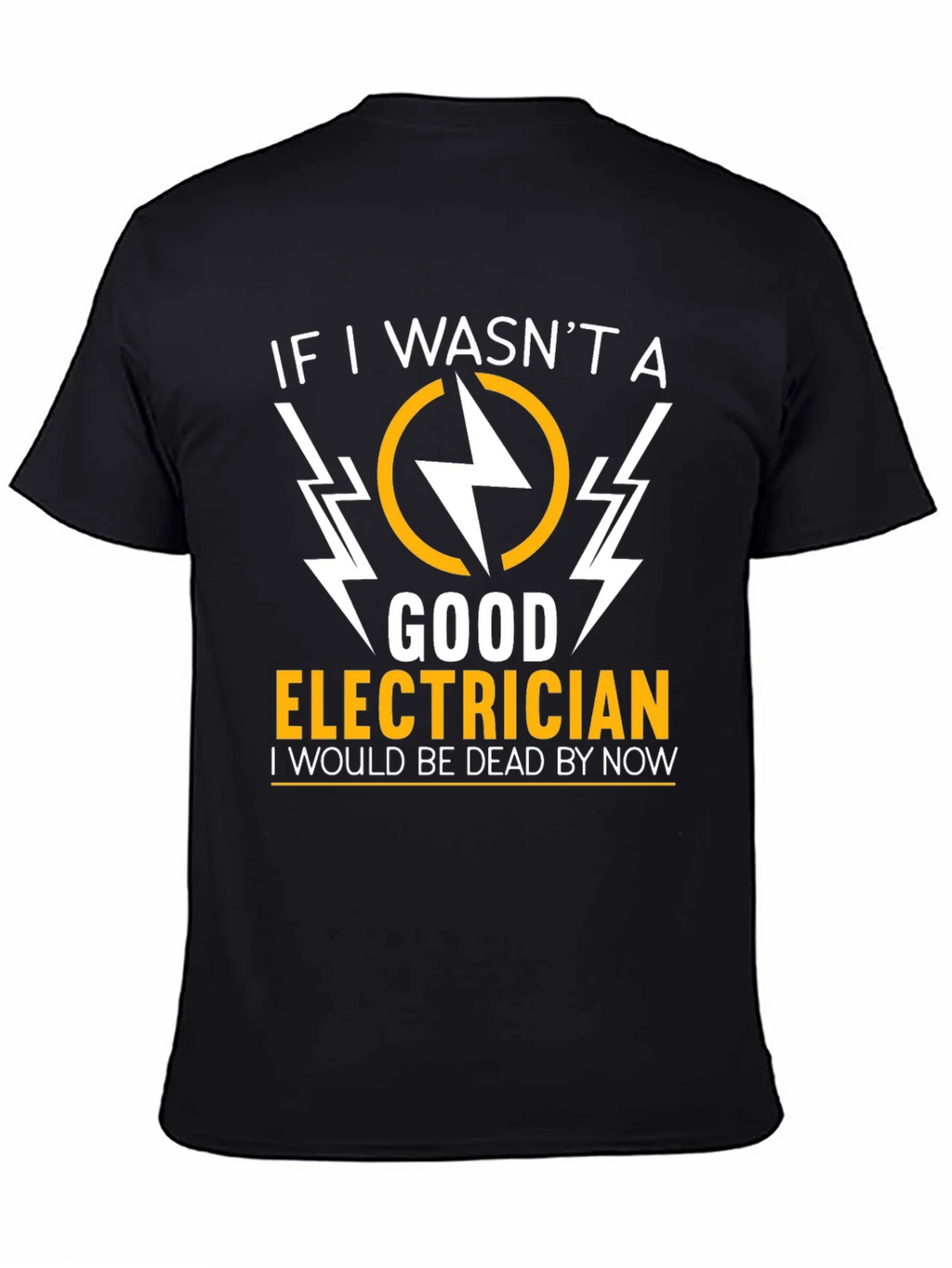 Electrician Humor Graphic T-Shirt - Black product image 4