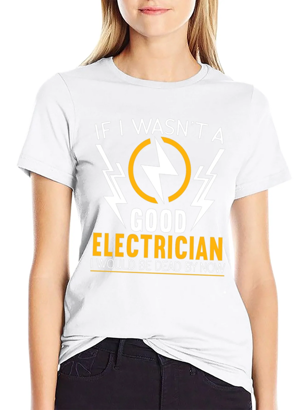 Electrician Humor Graphic T-Shirt - Black product image 8