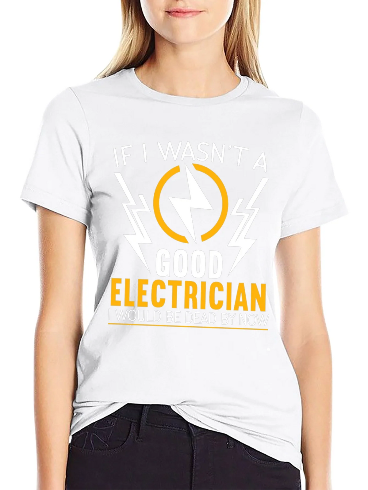 Electrician Humor Graphic T-Shirt - Black product image 8