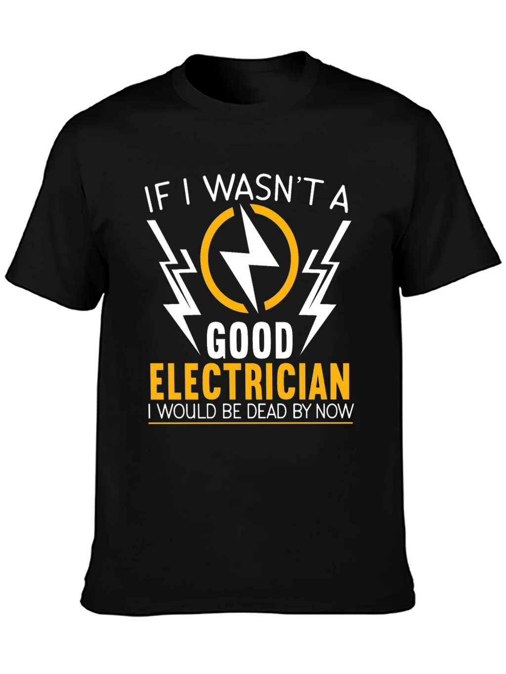 Electrician Humor Graphic T-Shirt - Black product image 3
