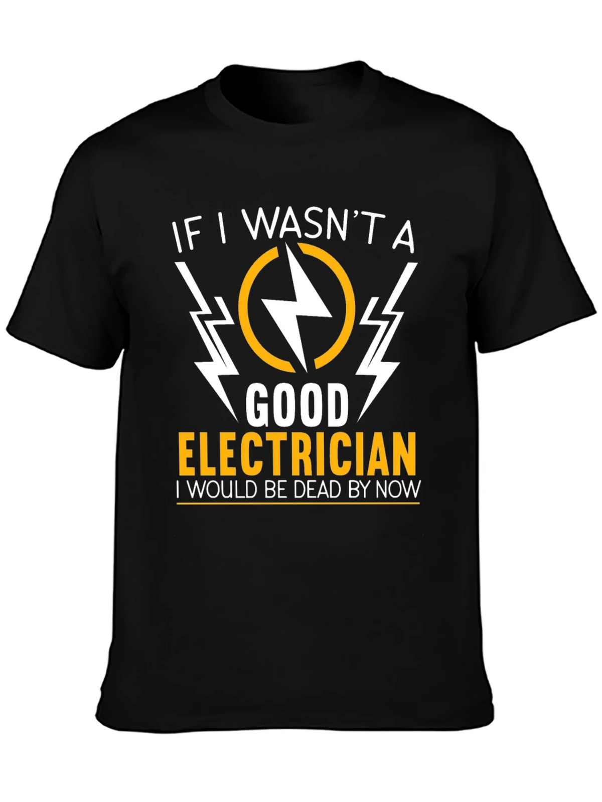 Electrician Humor Graphic T-Shirt - Black product image 3