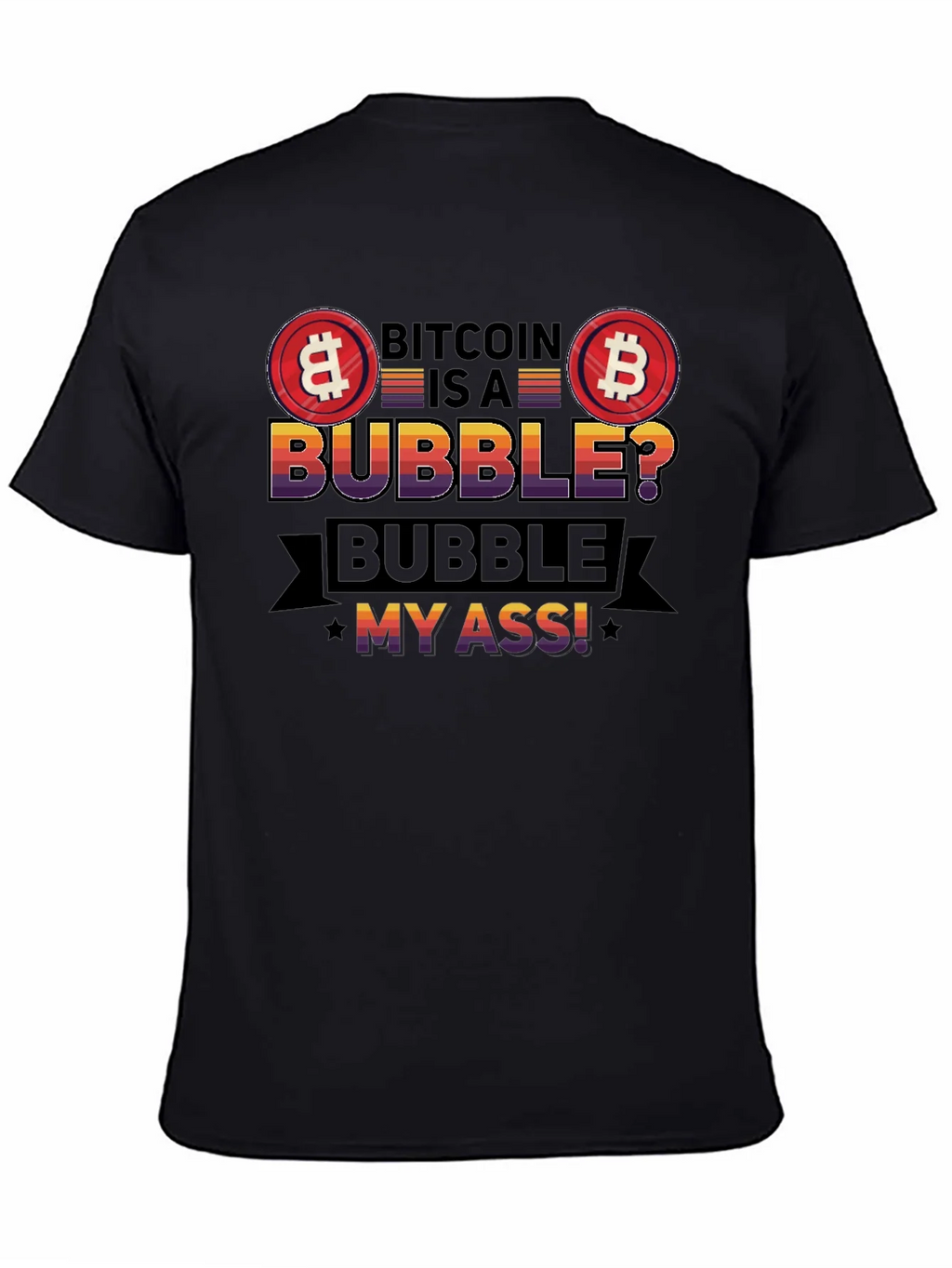 Bitcoin Bubble T-Shirt - Crypto Humor Tee product image 4