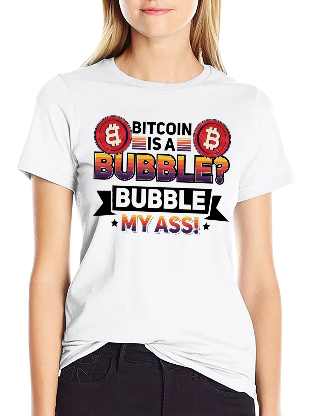 Bitcoin Bubble T-Shirt - Crypto Humor Tee product image 8