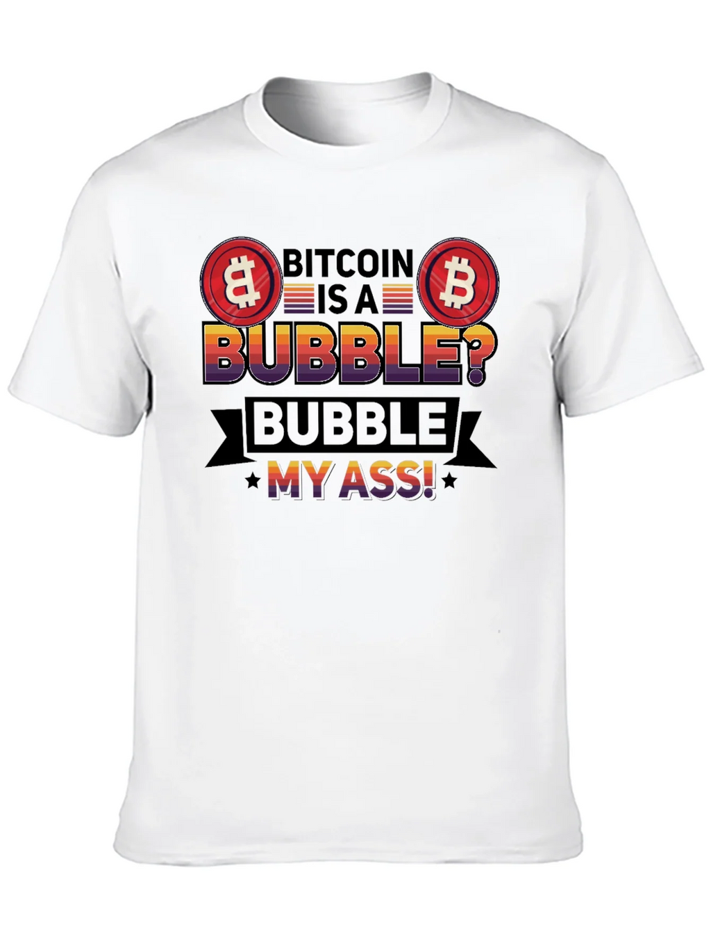 Bitcoin Bubble T-Shirt - Crypto Humor Tee product image 9