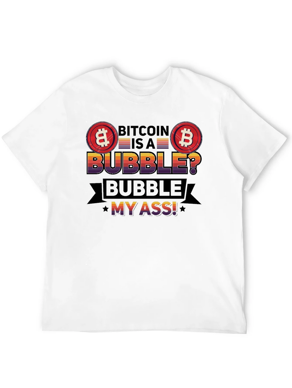 Bitcoin Bubble T-Shirt - Crypto Humor Tee product image 11