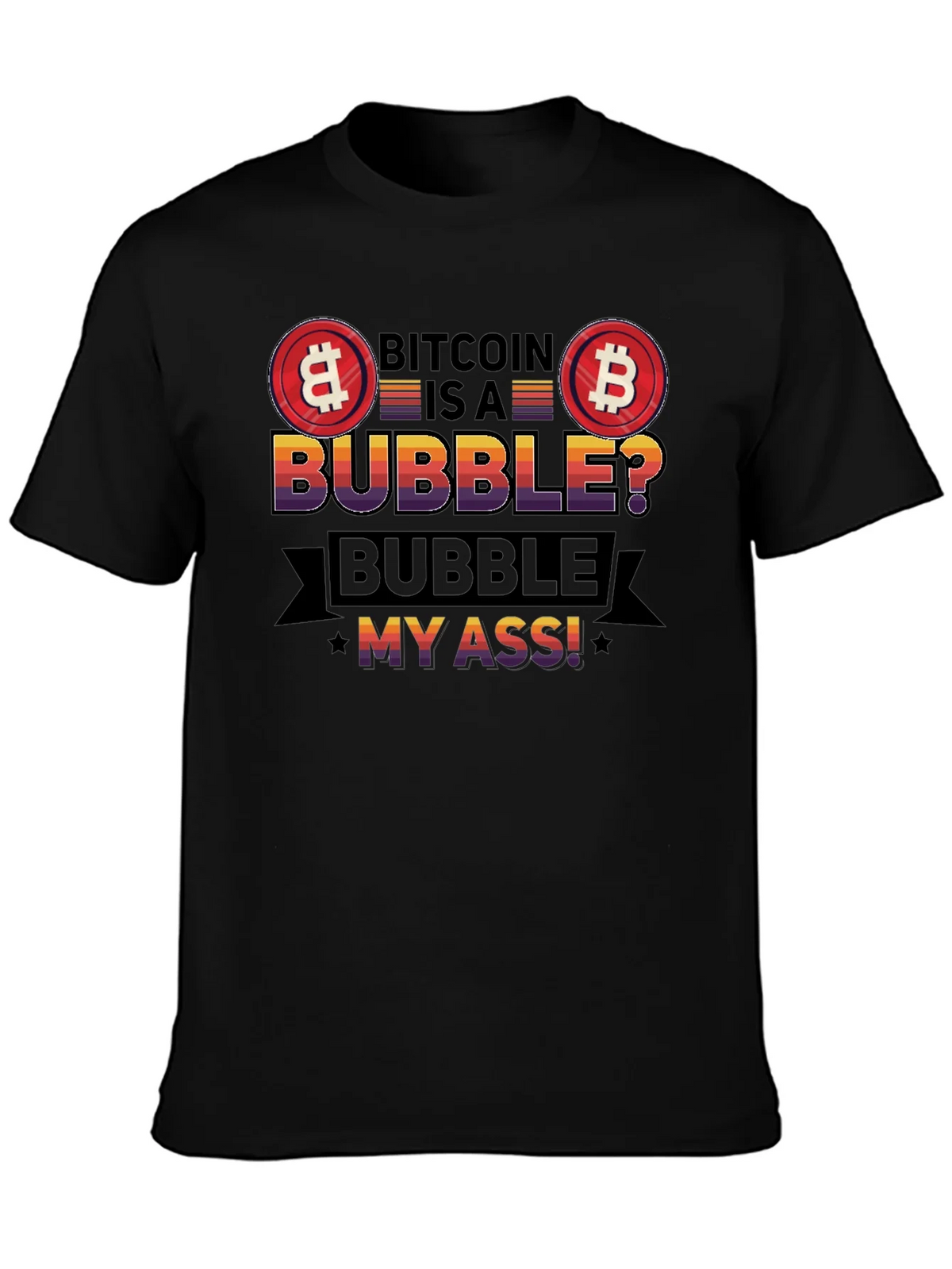 Bitcoin Bubble T-Shirt - Crypto Humor Tee product image 3