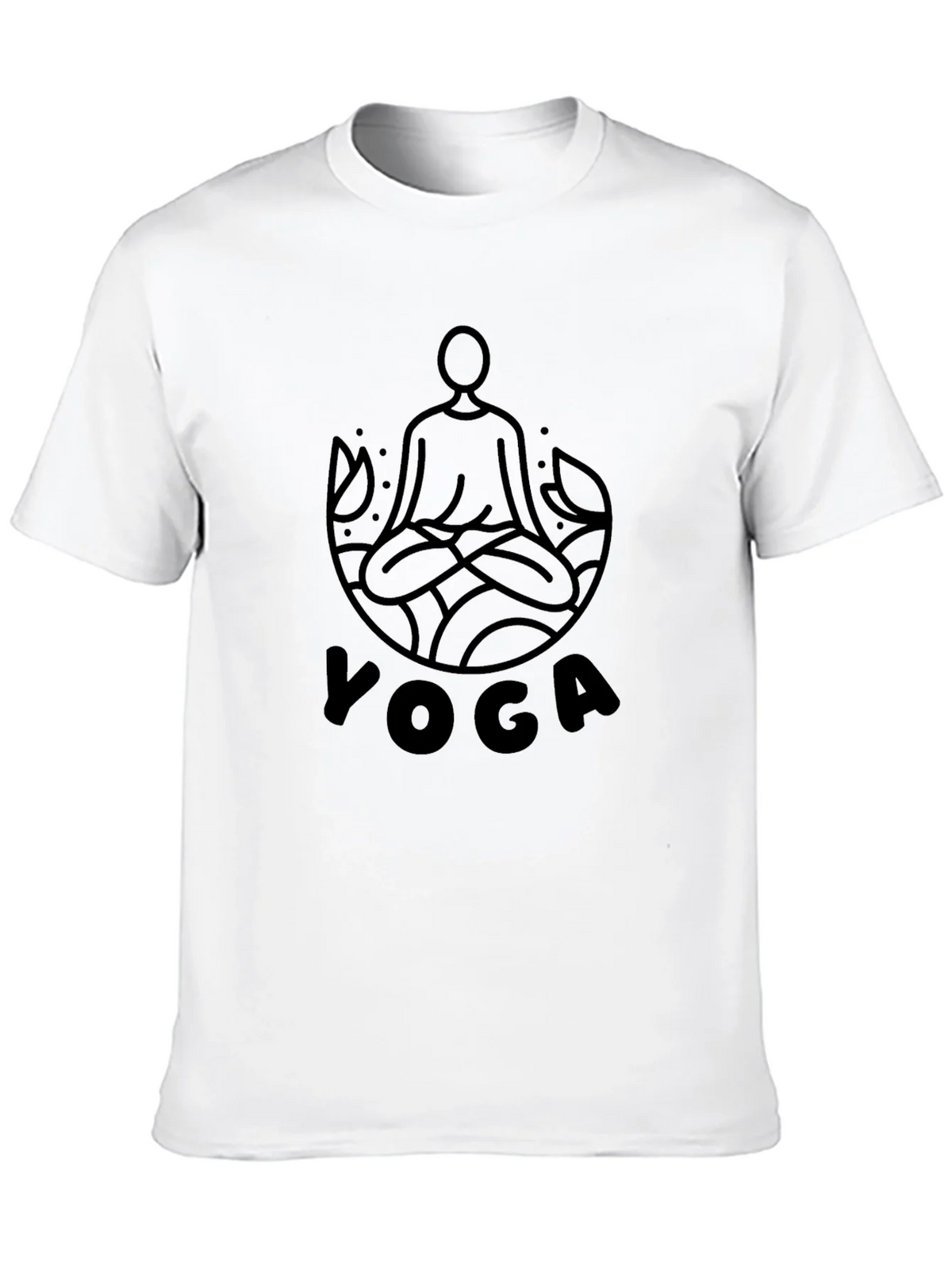 Yoga Graphic Black T-Shirt product image 9