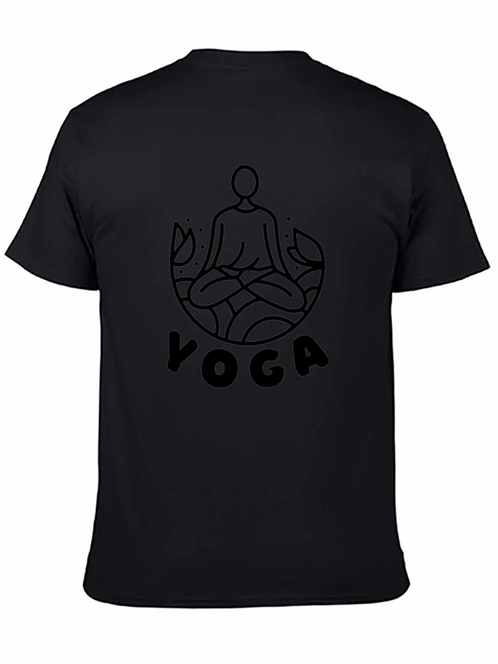 Yoga Graphic Black T-Shirt product image 4