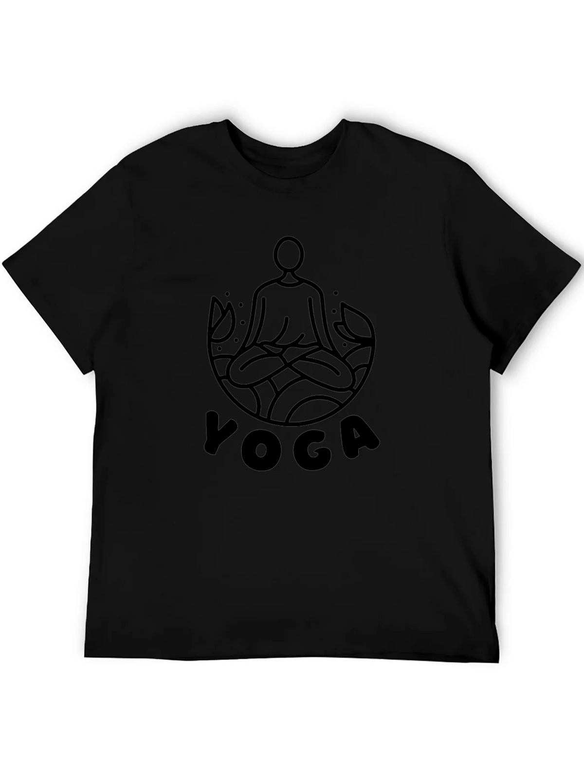 Yoga Graphic Black T-Shirt product image 5