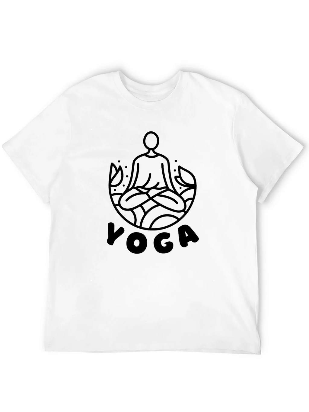 Yoga Graphic Black T-Shirt product image 11
