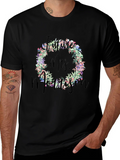 Future Mrs. Morrison Floral Wreath Black T-Shirt product image 1
